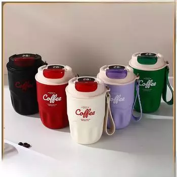 Интеллектуальная рука для измерения температуры для повышения ценности кружки Кофейная чашка из нержавеющей стали 316 Бытовая термостойкая портативная чашка для воды 360ml