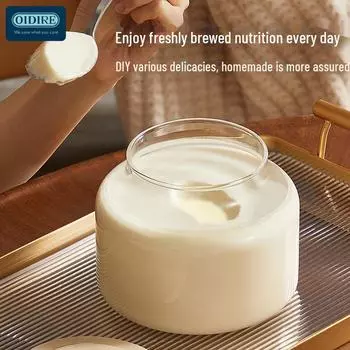 Интеллектуальная стеклянная йогуртница 110 В с многофункциональным устройством, автоматическим контролем температуры и ферментацией для домашнего натто