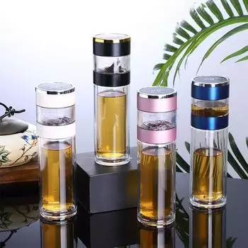 Интеллектуальная температура разделения чая термос чашка офис автомобиль чашка для чая из нержавеющей стали 500ml