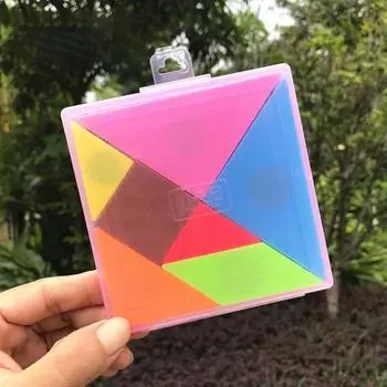 Интеллектуальное развитие Широкое применение Мода Легко собрать Малыш Мальчики Девочки Раннее образование Головоломка Танграм Пазл