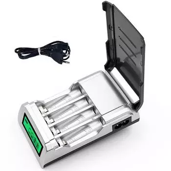 Интеллектуальное зарядное устройство CITYORK с ЖК-дисплеем и 4 слотами для NiMh NiCd аккумуляторов AA/AAA 1,2 В, зарядное устройство aa aaa