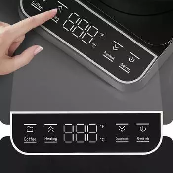 Интеллектуальный электрический чайник с постоянной температурой, узким носиком и гусиной горловиной, регулировкой температуры, заварной кофеваркой вручную 220V