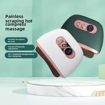 Интеллектуальный электрический скребковый инструмент для зарядки Bianshi Scraping Board Вибрационный горячий компресс для массажа лица Red Bianshi