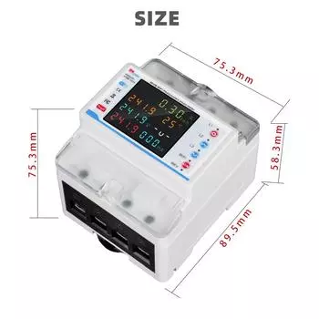 WiFi интеллектуальный автоматический выключатель с автоматическим повторным включением 3P4W измеритель мощности трехфазный No leakage protective