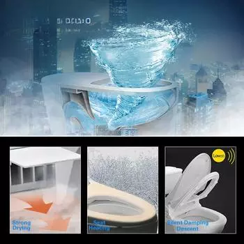 Интеллектуальный чехол для унитаза, умный чехол для унитаза, электронный чехол для биде, чистое и сухое сиденье с подогревом 110V