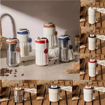 Интеллектуальный дисплей температуры 316 нержавеющая сталь вакуумная чашка 450 мл изолированная офисная кофейная чашка бизнес портативная изолированная чашка 450ml