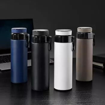 Интеллектуальный дисплей температуры, чашка для воды из нержавеющей стали чашки 316 Термос в чашке для воды большой емкости 520ml белый