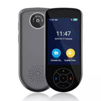 Представляем интеллектуальный голосовой переводчик V600: 137 языков, экран 3,5 дюйма, автономный перевод с помощью камеры. V600, 2023, Android