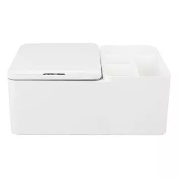 Интеллектуальный индукционный настольный ящик для хранения, многосеточный белый ящик для хранения, настольный органайзер для Cosm