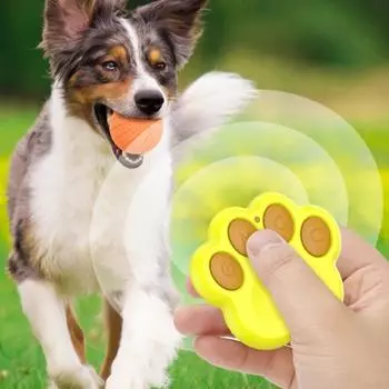 Интеллектуальный интерактивный игрушечный мяч для собак с дистанционным управлением, 2 интерактивных режима, малошумный активный катящийся мяч, жевательная игрушка для домашних животных B оранжевый