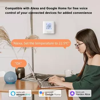 Интеллектуальный контроллер температуры Tuya ZigBee, приложение для мобильного телефона, дистанционное управление, контроль температуры разноцветный