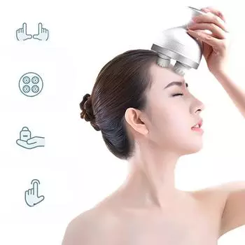 Интеллектуальный массажер для головы, позволяющий разблокировать меридианы питомца, массировать кожу головы и головную боль, электрический массажер для разминания и чесания головы English manual