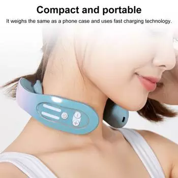 Интеллектуальный массажер для шеи и плеч для снятия боли Электрический импульсный массажер для шеи Беспроводной массажер для шеи English books