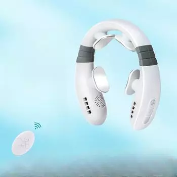 Интеллектуальный массажер для шеи с белыми отрицательными ионами, очищающий воздух, электрический импульсный массажер для шеи, портативный Negative ion model белый