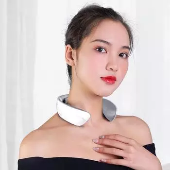 Интеллектуальный массажер для шейного отдела, мини-электрический физиотерапевтический массажер для шеи с постоянной температурой, горячий компресс для шеи English packaging