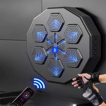 Интеллектуальный музыкальный бокс Мешок с песком Бокс-мишень Тренажер для бокса Ритм Электронная боксерская доска Реакционная настенная мишень