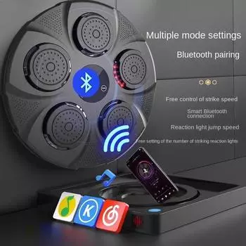 Интеллектуальный музыкальный боксерский автомат, электронная боксерская настенная мишень, домашнее тренировочное оборудование, реагирующая мишень, биение ритма, подвесной фитнес