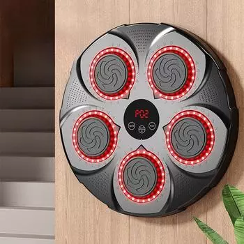 Интеллектуальный музыкальный боксерский автомат, настенная мишень, тренировочная мишень для реакции, домашняя подвесная настенная детская фокус-рукавица, декомпрессионная стена для песка