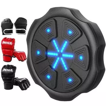 Интеллектуальный музыкальный боксерский тренажер, тренировочное оборудование, вертикальная тренировка по боксу, настенная мишень, силовая машина, детская реакция, боксерская мишень