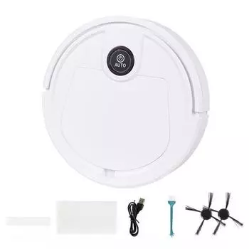Интеллектуальный подметальный робот, автоматическая машина для подметания и мытья полов, ленивый пылесос, зарядка через USB