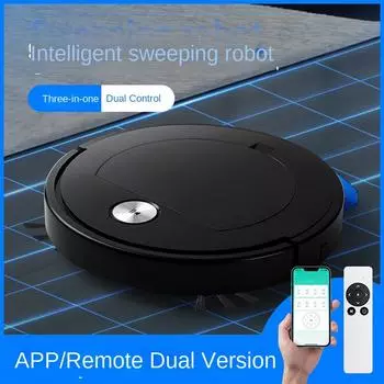Интеллектуальный подметальный робот-пылесос с функцией всасывания и тяги Три в одном для домашнего хозяйства с резервуаром для воды Cross-border -- English packaging