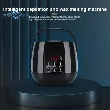 Интеллектуальный подогреватель воска - контроль температуры, отсутствие деформации, безболезненная машина для удаления волос мощностью 100 Вт с чашей UK Plug B чёрный