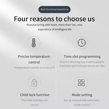 Интеллектуальный термостат WIFI LCD, регулятор температуры электрического отопления пола, еженедельно программируемый контроллер отопления Other