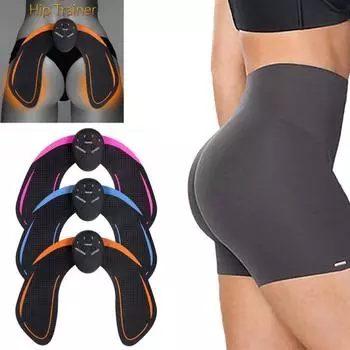 Интеллектуальный тренажер для бедер и ягодиц с регулируемыми режимами, работающий от батареи, портативный интеллектуальный тренажер для ягодиц, оборудование для тренировок синий
