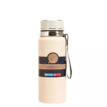Интеллектуальный вакуумный слинг из нержавеющей стали 316, спортивный чайник большой емкости, портативный автомобильный дорожный горшок, изоляционный горшок 600ml белый