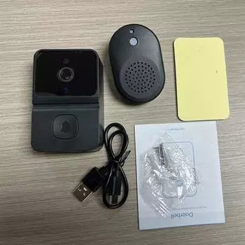 Интеллектуальный видеодомофон Ding Dong Беспроводной удаленный домашний видеодомофон с высоким разрешением чёрный