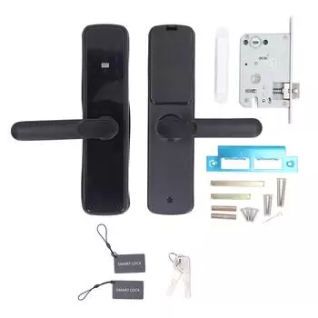 Умный замок с отпечатком пальца, все в индукционном датчике, поддержка приложения, считывание карты, пароль, ключ для