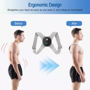 Intelligent LCD Correction Belt Posture Corrector Anti-Humpback Male Ladies Adult Children Portable Device Eyesight Office Home