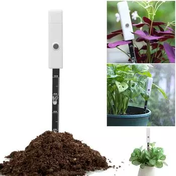 Intelligent Soil Moisture Tester Universal Mini Soil Hygrometer Plant Watering Alarm Home Gardening Planting белый
