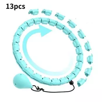 Intelligent Womens Detachable Fitness Reducing Exercise Abdominal Cyan 13pc,Hollow