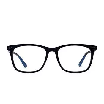 Intellilens | Компьютерные очки Zero Power Blue Cut | Антибликовое покрытие, легкий вес | Защита от ультрафиолета | Унисекс | Синий | Wayfarer | Средний