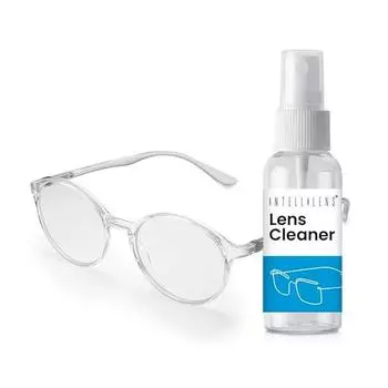 Intellilens Unisex Round Blue Cut Anti Glare UV Protection Full Frame очки очки с очистителем линз для очков