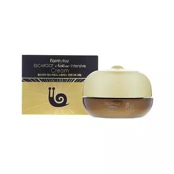 Интенсивный крем для лица с муцином королевской улитки,FarmStay Escargot Noblesse lntensive Cream,50мл