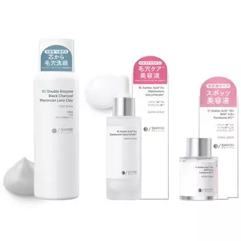 Интенсивный уход за кожей SHIMBI Derma Serum Acid x Salicylic Acid 15 мл Derma Serum Acid x Glycyrrhizic Acid 30 мл Очищающая пенка для лица с ферментами 120 г Уход за порами