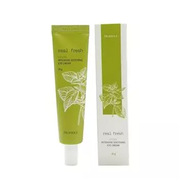 Интенсивный успокаивающий крем вокруг глаз DEOPROCE REAL FRESH VEGAN INTENSIVE SOOTHING EYE CREAM 30г
