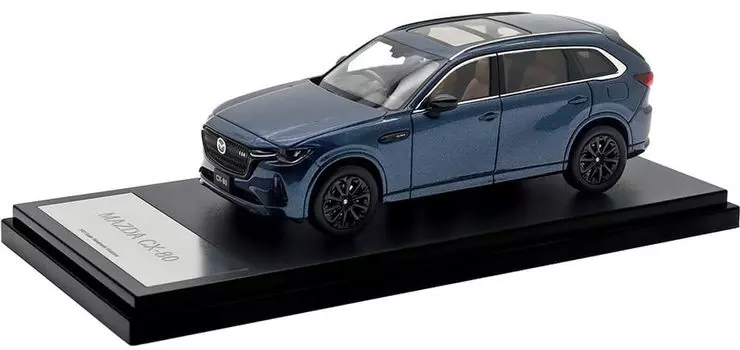 Inter Allied Hi Story MAZDA Deep Crystal Blue Mica Готовый продукт HS494DB 1/43 CX-80 (2024)