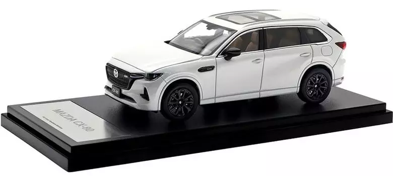 Inter Allied Hi Story MAZDA родий белый премиум металлик готовый продукт HS494WH 1/43 CX-80 (2024)