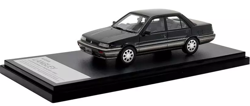 Inter Allied Hi Story Nissan LANGLEY 4 DOOR SEDAN GT TWINCAM металлик Готовый продукт 1/43 (1988) Черный / Серый