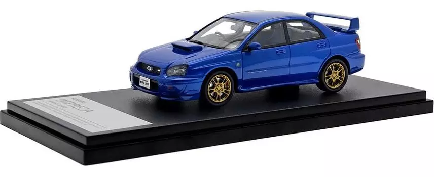 Inter Allied Subaru IMPREZA WRX STi WR Синяя смоляная модель автомобиля (2002)