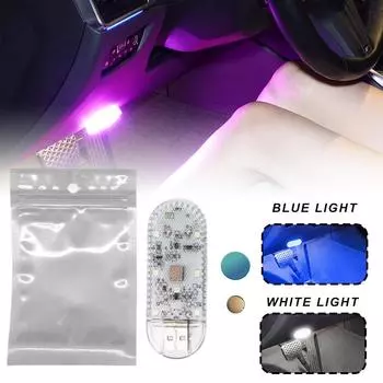 Интерьер автомобиля Сенсорный Потолочный Светильник Освещение Внутренней Атмосферы Лампа Ручной Ночной Светильник Светильник Авто Свет Украшения Чтение M5W5 белый