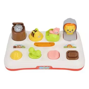 Interactive Animal Popup Toy Early Educational Light Musical Cause and Effect Toy