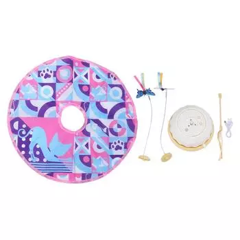 Interactive Cat Toys Funny 360 Degree Rotation Turntable Self Entertainment Hide and Seek Cat Toy