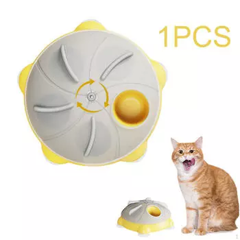 Interactive Cat Toys Treat Puzzle Toy Enrichment Funny Anti Overeating Food Dispenser