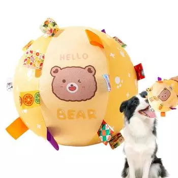 Interactive Dog Toys Balls Dog Toy Funny Puppy Ball Toy Soft Interactive Chew Teething Toy Dog Squeaky Toy Puppy Teeth Chew Toy CHINA