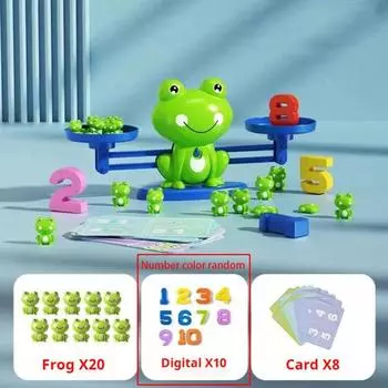 Interactive Frog Digial Blancne Tree Toy Counting Tree Stackable Balance Tree Game Parent-child