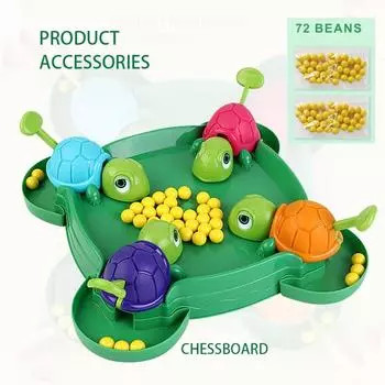 Interactive Game of Turtles Eating Beans for Stress Relief, A Gift for Father S Day,Christmas, Halloween, Suitable for Family Interaction and Play Delivery 72 beads